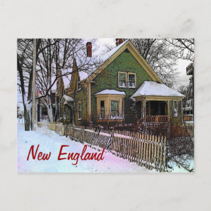 New England Winter-vykort Vykort