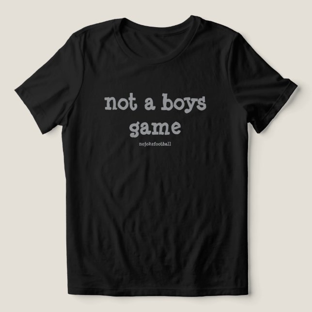 NEW ERA Not A Boys Game 3.0 Fet T-Shirt (Design Framsida)