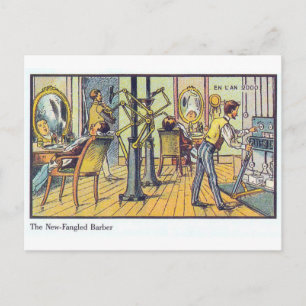 New Fangled Barber Vykort
