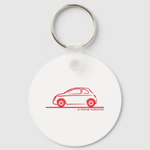 New Fiat 500 Cinquecento Nyckelring
