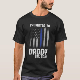 New First Pappa Police Tillsatta lagar pappa T Shirt