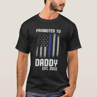 New First Pappa Police Tillsatta lagar pappa T Shirt