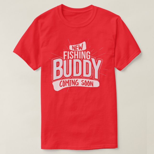 New Fishing Buddy kommer snart, Baby Gravid Anno T Shirt (Design framsida)