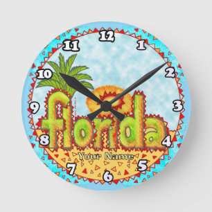 New Florida Sol Rund Klocka