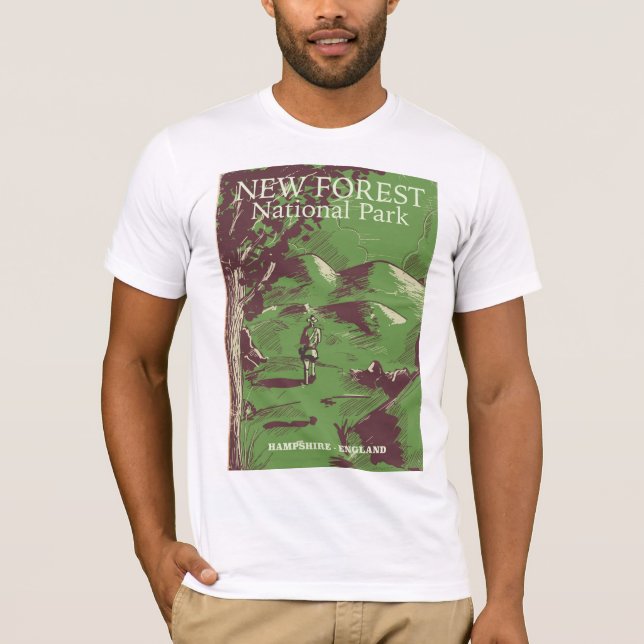 New Forest, Hampshire, England T-shirt (Framsida)