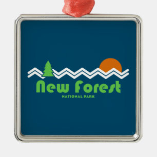New Forest National Park Retro Julgransprydnad Metall