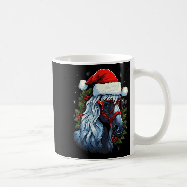 New Forest Ny Christmas Horse Gift Funny Xmas Ho T Kaffemugg (Höger)