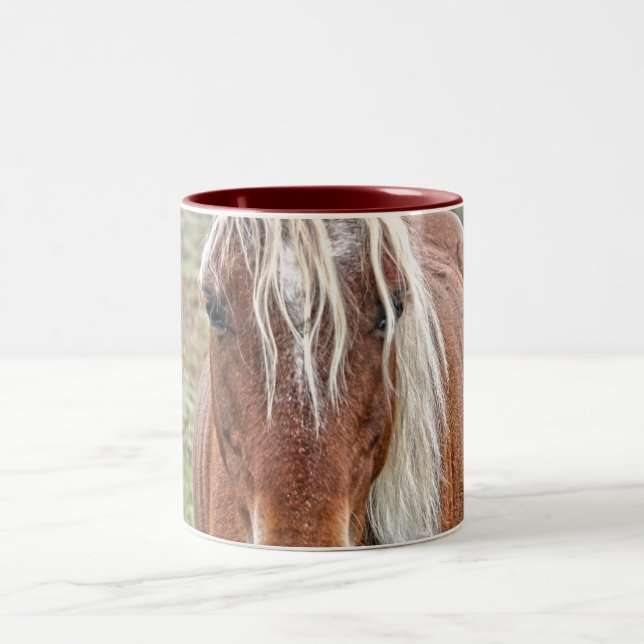 New Forest Pony of Hampshire England Två-Tonad Mugg (Center)