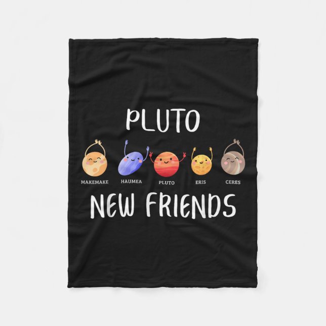 New Friends Dwarf Planets Funny Astronomy Science  Fleecefilt (Framsidan)