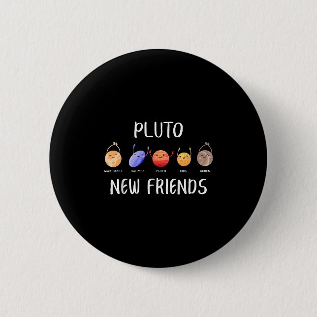 New Friends Dwarf Planets Funny Astronomy Science  Knapp (Framsida)