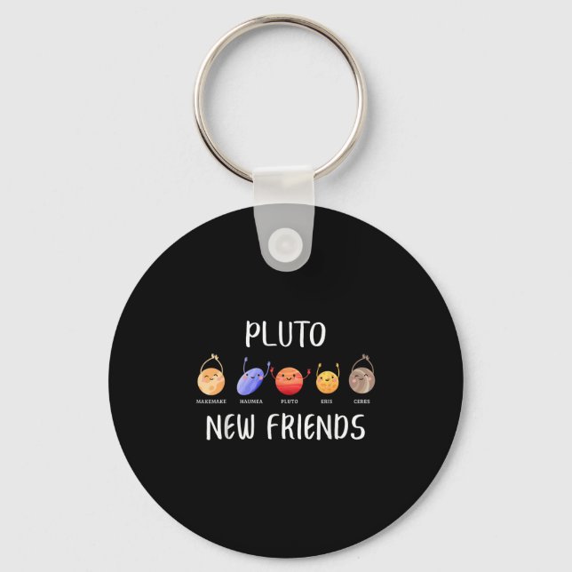 New Friends Dwarf Planets Funny Astronomy Science  Nyckelring (Framsida)