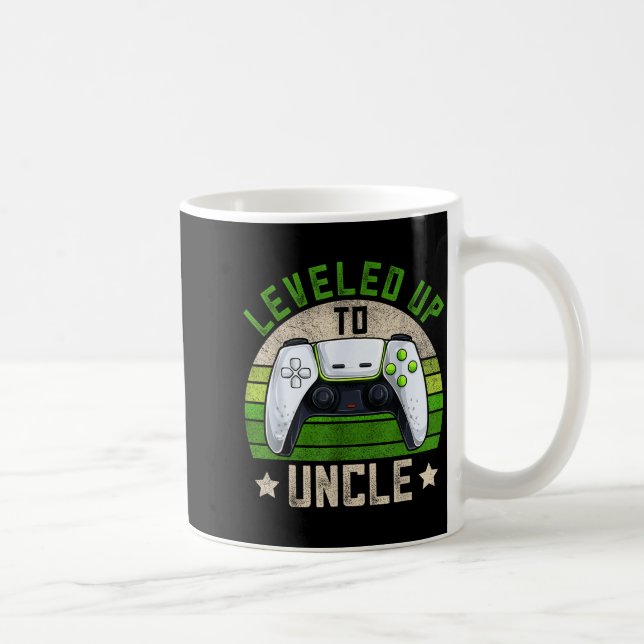 New Gamer Uncle Apparel, Funny Pregnancy Announcem Kaffemugg (Höger)