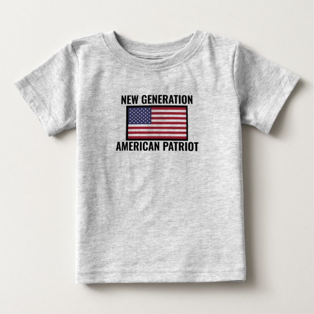 New Generation Patriotic Baby Shirt T Shirt (Framsida)