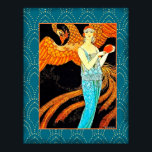 New Georges Barbier Art Deco Poster<br><div class="desc">Om du väljer att ladda ned poster Walgreen-butiken din hämtning i olika storlekar och i olika struktur på mycket bra pris. Ibland med rabatt. Ett tips från min amerikanska vän. Se onlinen "Digital Printing" (Digital Printing) i Storbritannien. Jag har tagit vintagen Georges Barbier bild av en kvinna med drake och...</div>
