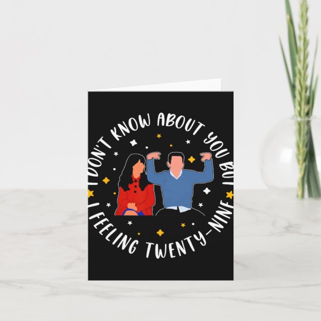 New Girl 29 Birthday 29th I'm Feelin' Twenty Nine  Kort (Framsida)