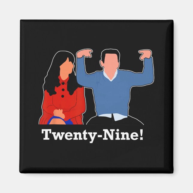 New Girl 29 I'm Feelin' Twenty Nine Happy Birthday Magnet (Framsidan)