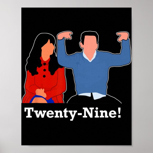 New Girl 29 I'm Feelin' Twenty Nine Happy Birthday Poster (Framsidan)