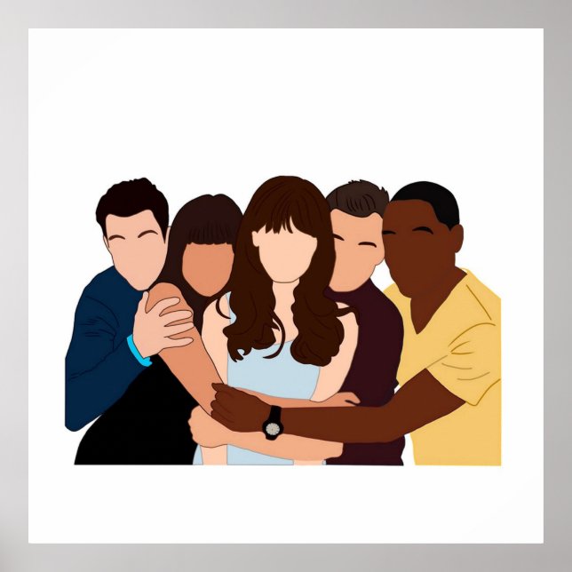 New Girl Inspired Artwork Poster (Framsidan)