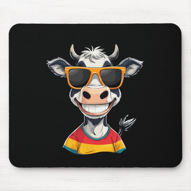 New Glarus Wi Usa Funny Cow Cartoon Design  Musmatta (Framsidan)