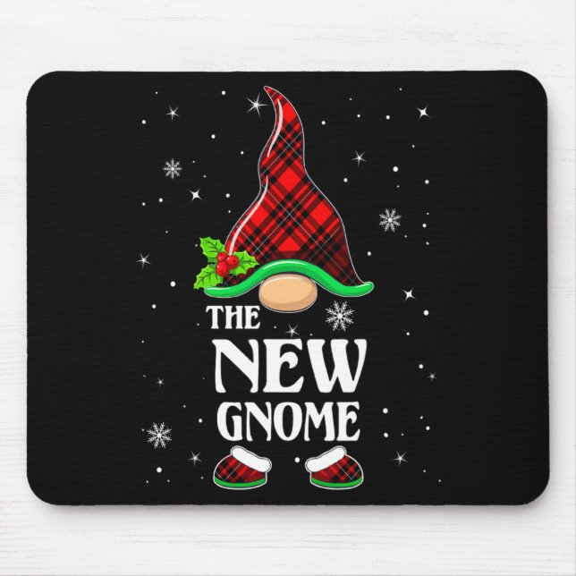New Gnome Red Plaid Matching Family Christmas Paja Musmatta (Framsidan)
