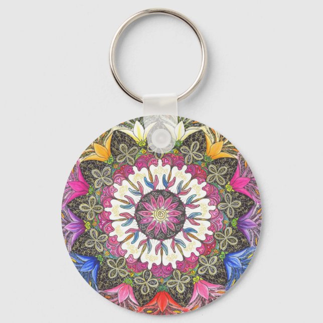 New Goddess Mandala Keychain Nyckelring (Framsida)