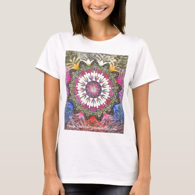 New Goddess Mandala T Shirt Dam (Framsida)