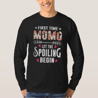 New Grandma First Time Momo Let The Spoiling Begin T Shirt
