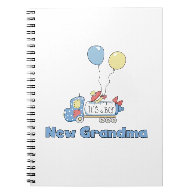 New Grandma Lastbil Det är en pojkgåva Anteckningsbok (Framsidan)