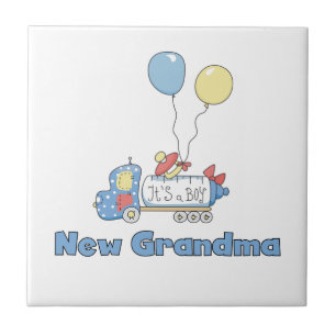 New Grandma Lastbil Det är en pojkgåva Kakelplatta