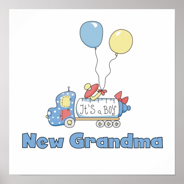 New Grandma Lastbil Det är en pojkgåva Poster (Framsidan)