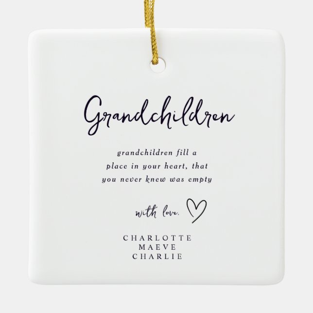 New Grandparents Grandma Grandad Keepsake Ornament (Framsida)