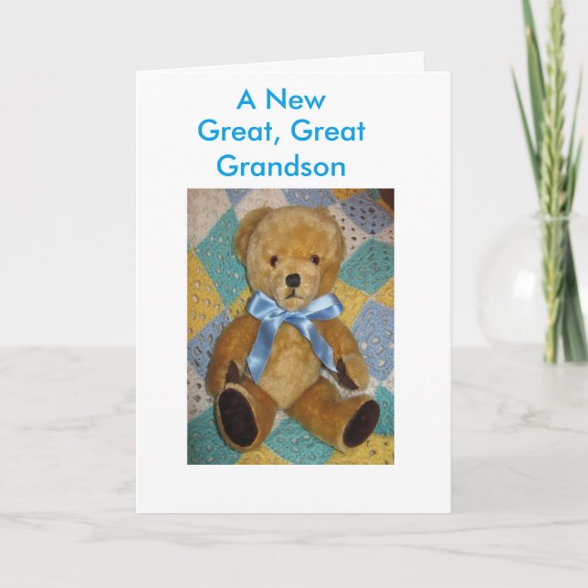 New Great, Great Grandson card Kort (Framsida)