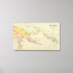 New Guinea och Solomon Island Canvastryck