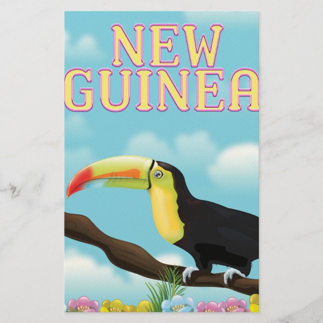 New Guinea Toucan-reseaffisch Brevpapper (Framsida)