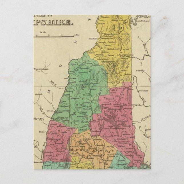 New Hampshire 2 Vykort (Framsida)