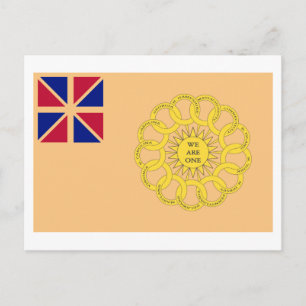 New Hampshire 2nd Regiment Flagga Vykort