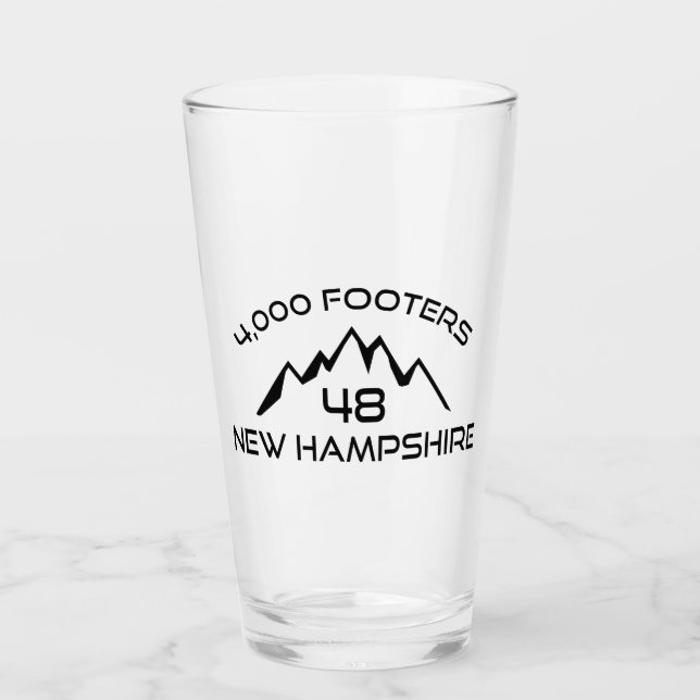 New Hampshire 4000 Footers Mountain Glaskopp (Framsida)