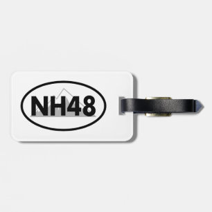 New Hampshire 48 Oval Bagagebricka