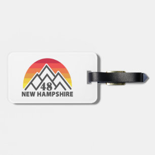 New Hampshire 48 Retro Mountain Bagagebricka