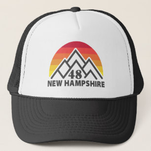 New Hampshire 48 Retro Mountain Keps