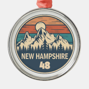 New Hampshire 48 Sunset Julgransprydnad Metall