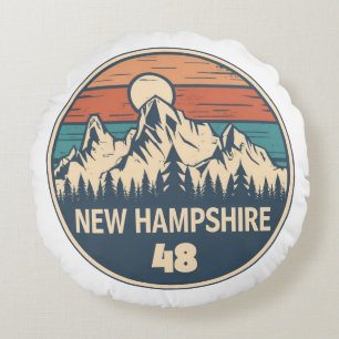 New Hampshire 48 Sunset Rund Kudde