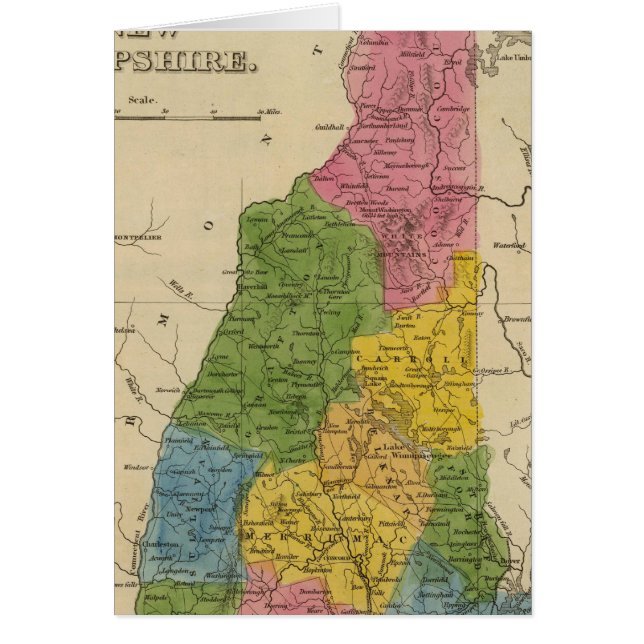 New Hampshire 6 Hälsningskort (Framsidan)