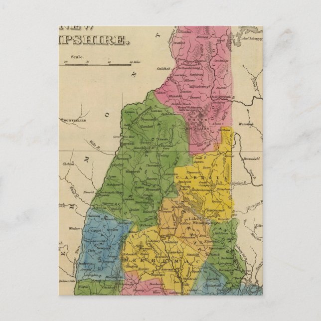 New Hampshire 6 Vykort (Framsida)