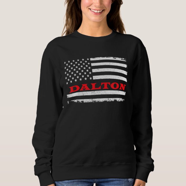 New Hampshire American Flagga Dalton Usa Patriotic T Shirt (Framsida)