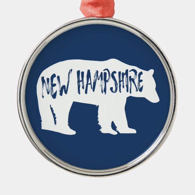 New Hampshire Bear Julgransprydnad Metall (Framsidan)