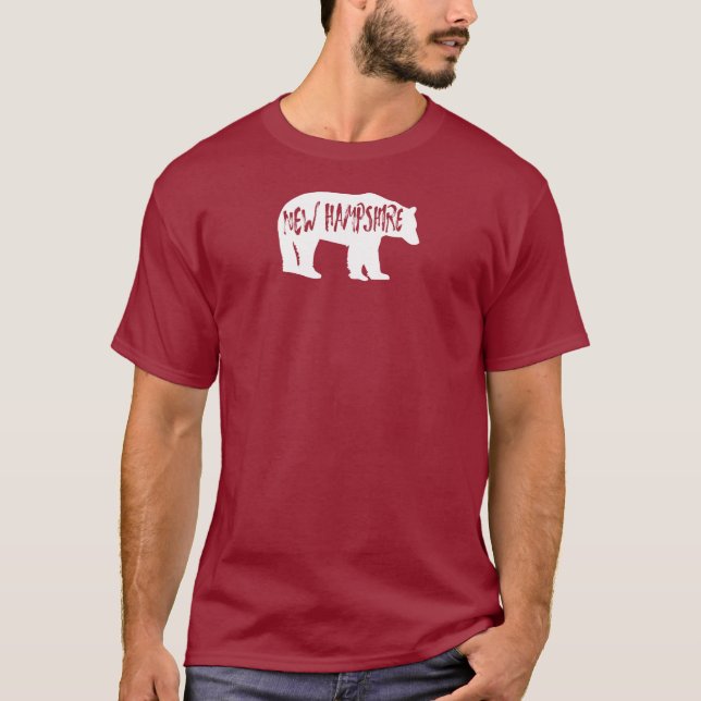 New Hampshire Bear T Shirt (Framsida)
