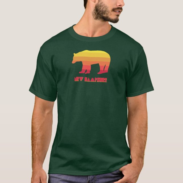 New Hampshire Bear T Shirt (Framsida)