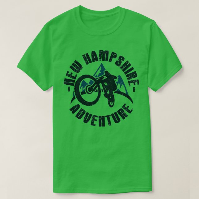 New Hampshire bergsbiking T Shirt (Design framsida)