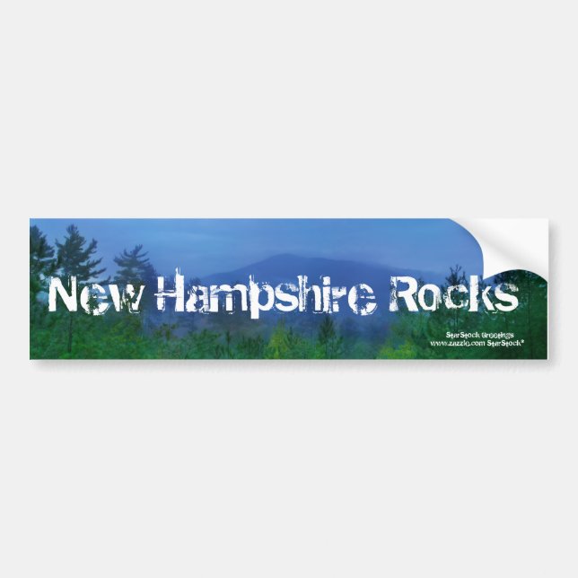 New Hampshire bildekal (Framsidan)